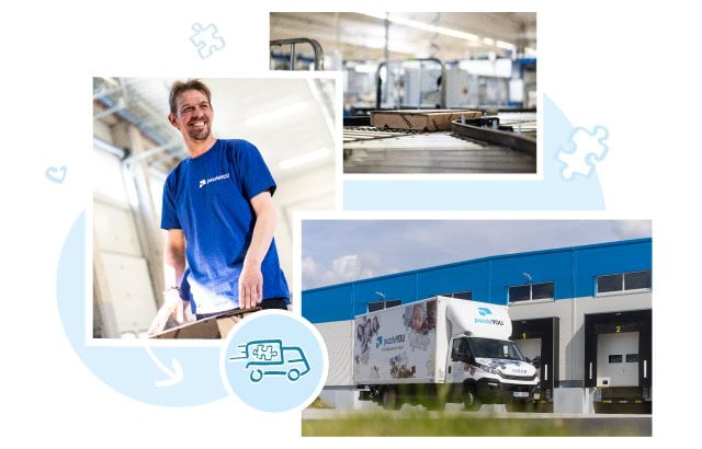 Skilled employees organise the shipment of our puzzles to currently 23 countries. In Europe or North America: the puzzleYOU puzzle will be with you within a few days.