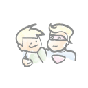 pictured together with their favourite themes