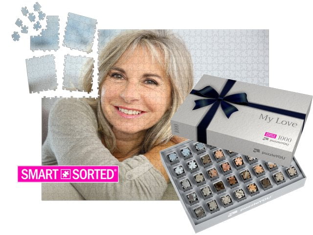 Box layout "Gift Ribbon blue"